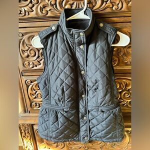 Talbots Black Vest. Size P. Only wore 3 times.